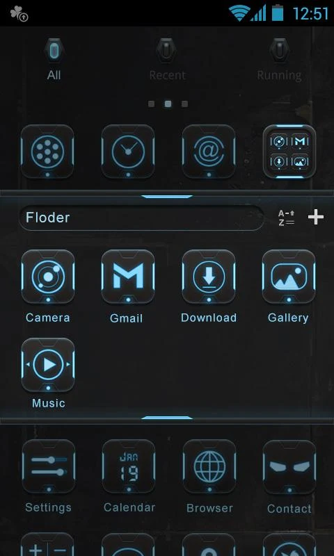 Robot GO Launcher Super Theme - screenshot