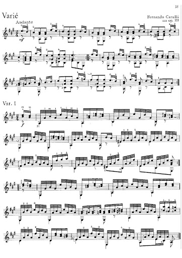 Carulli F Theme and Variations