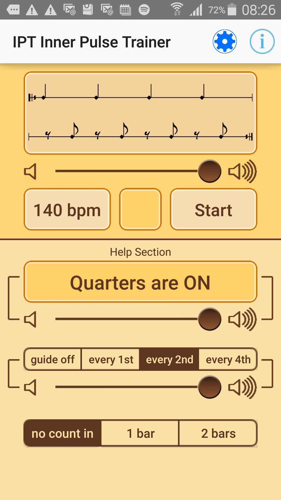 Android application IPT - Inner Pulse Trainer screenshort