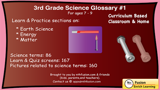 【免費教育App】3rd Grade Science Glossary # 1-APP點子