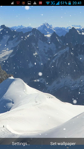 雪山動態壁紙