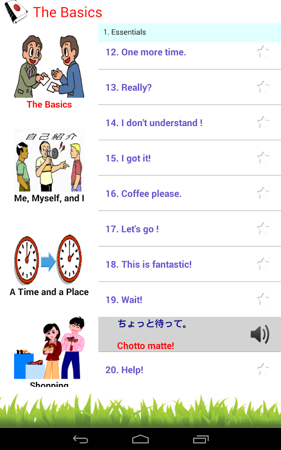 3000 câu giao tiếp tiếng Nhật trên android
