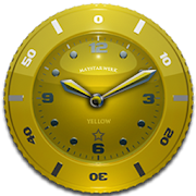 Clock Widget Yellow Star