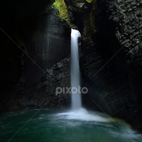 waterfall Kozjak by Ažbe Janežič - Landscapes Waterscapes
