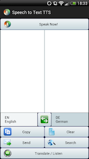 Sprache in Text Übersetzer TTS Screenshot