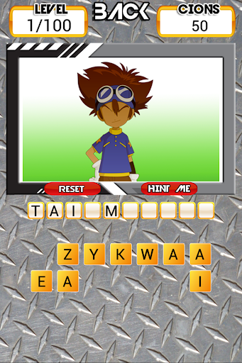 Guess Digimon Adventure Game