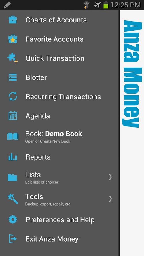 Android application Anza Money screenshort