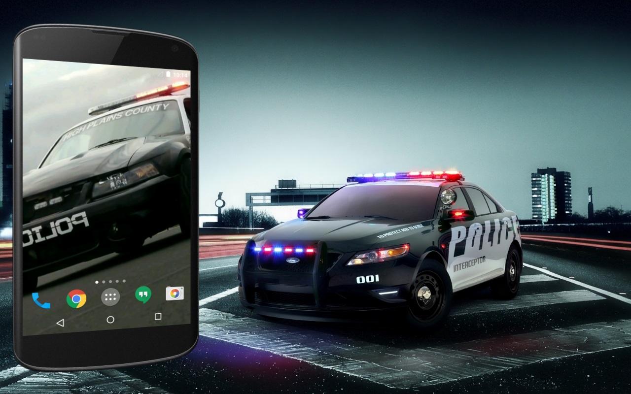 Police Car Live Wallpaper Apl Android Di Google Play