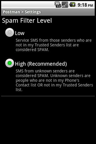 SMS Spam Blocker - Postman