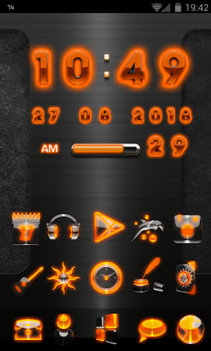 【免費生活App】GO Launcher Theme Orange Glow-APP點子