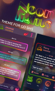 GO SMS PRO NEONLIGHT THEME(圖1)-速報App