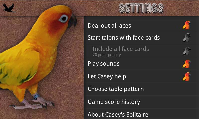 Caseys Solitaire Screen 2