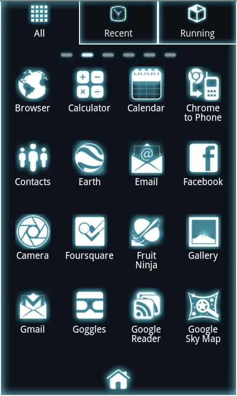 Cahaya Go Launcher Ex Theme - screenshot