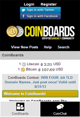 CoinBoards Bitcoin Forums