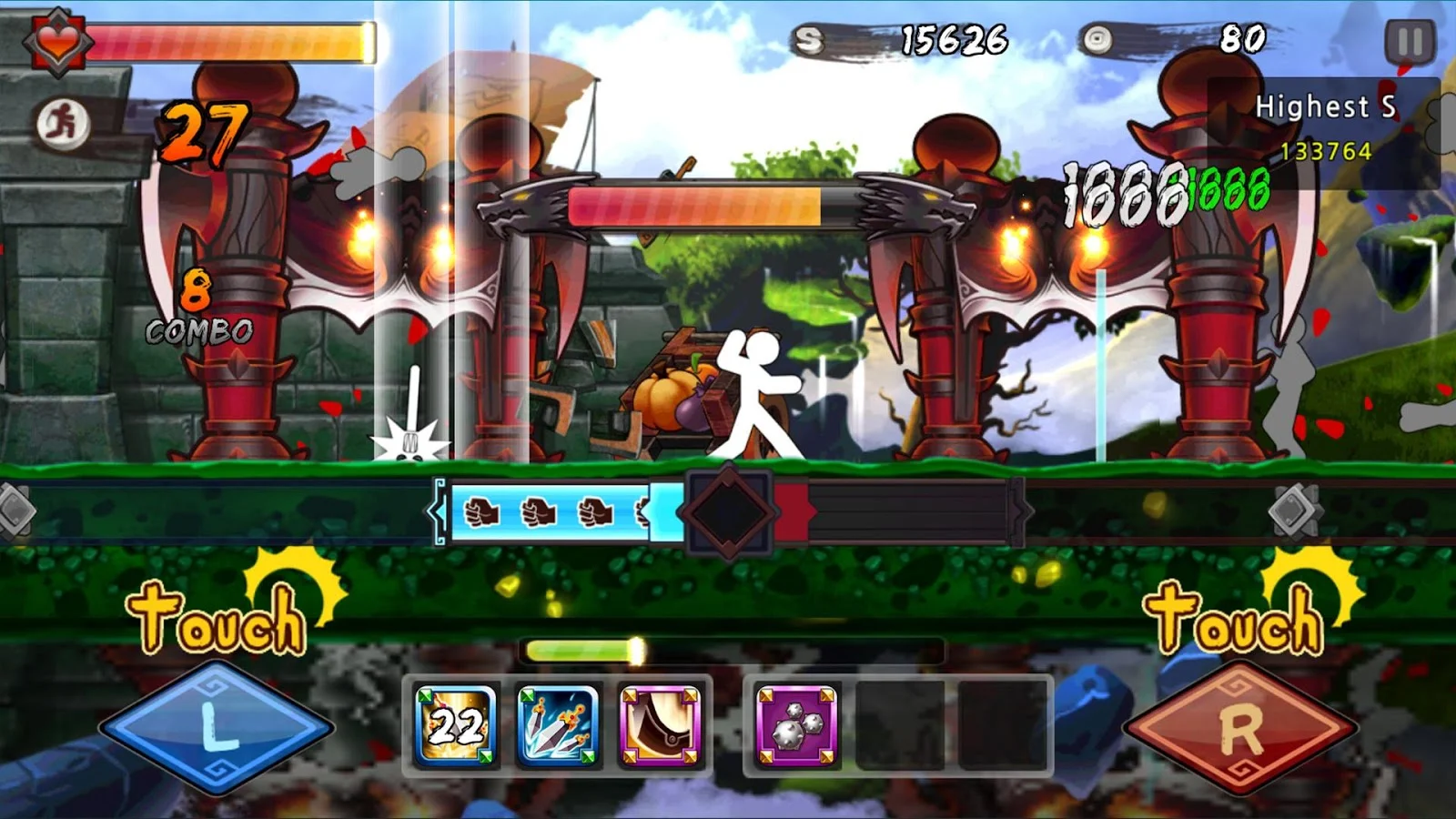   One Finger Death Punch: captura de pantalla 