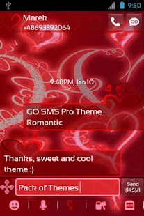 Free Download Theme Romantic for GO SMS Pro APK for Android