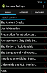 Lastest Coursera ratings APK