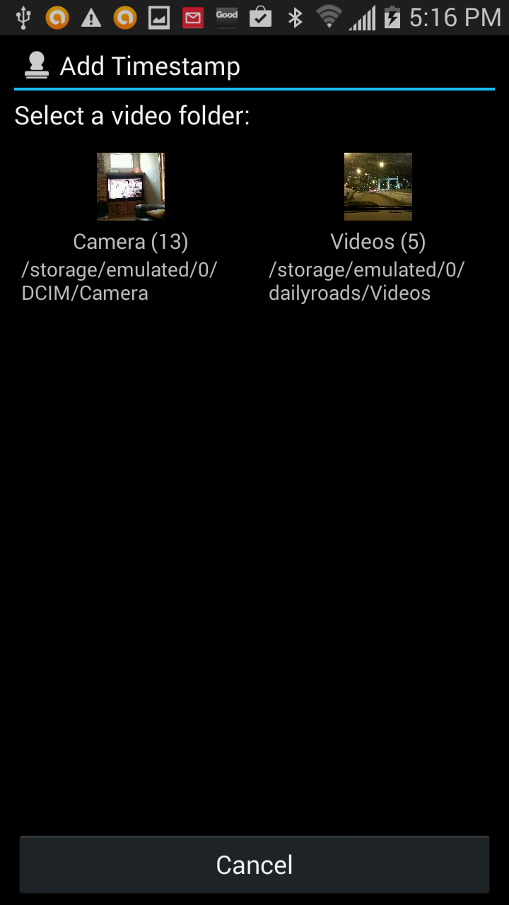 Video Timestamp Add-on Screen 3