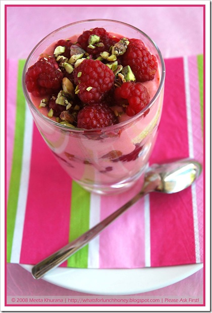 Raspberry Rhubarb Trifle (02) by MeetaK