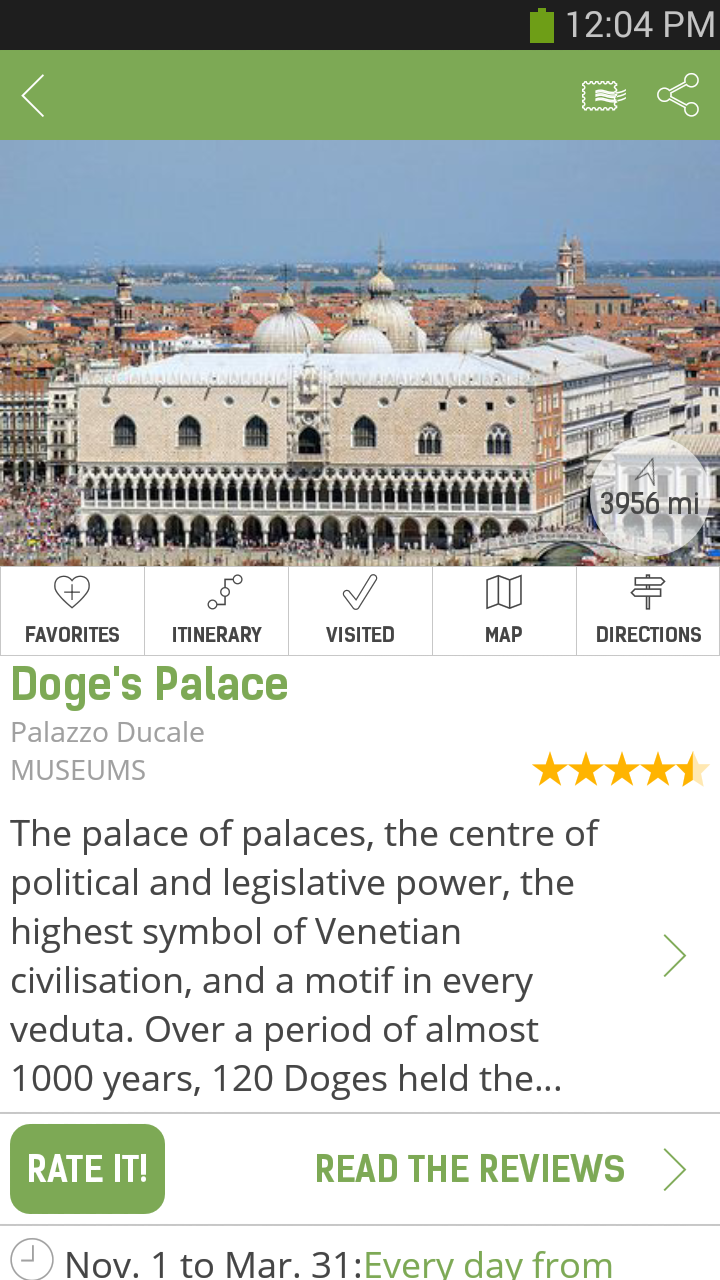 Venice Travel Guide – mTrip Screen 2