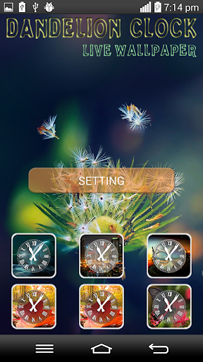 Dandelion Clock Live Wallpaper