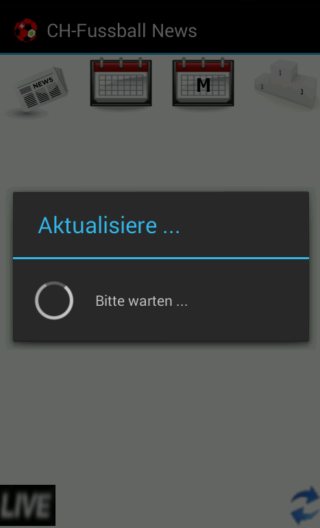 CH Fussball News Screen 1