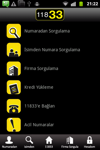 11833 Android Uygulaması