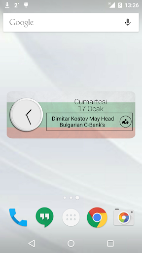 Bulgaria Clock RSS Widget