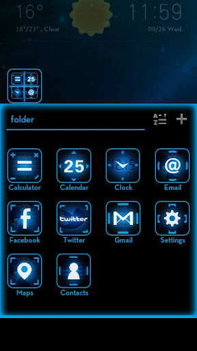 Space GO LauncherEX Theme v1.1 APK