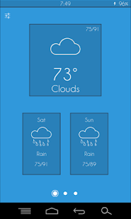 Free Flat Blue - Zooper Widget Pro APK for Android
