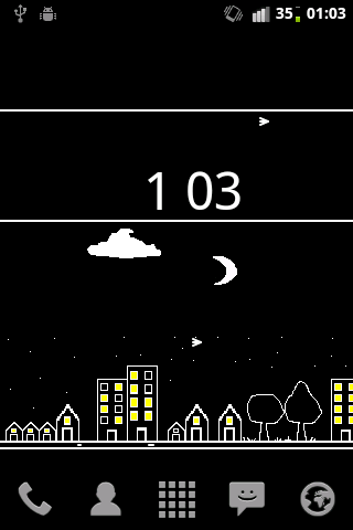 Android application Pixel City Live Wallpaper screenshort