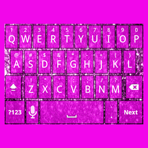 Pink Glitter Keyboard Skin