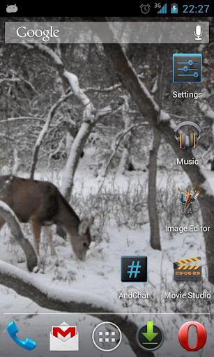 【免費個人化App】Winter Deer Live Wallpaper-APP點子