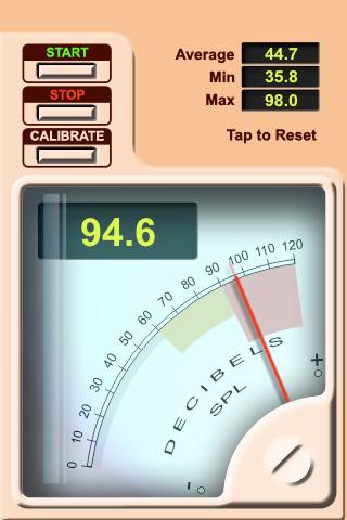 Android application Volume dB Sound Meter screenshort