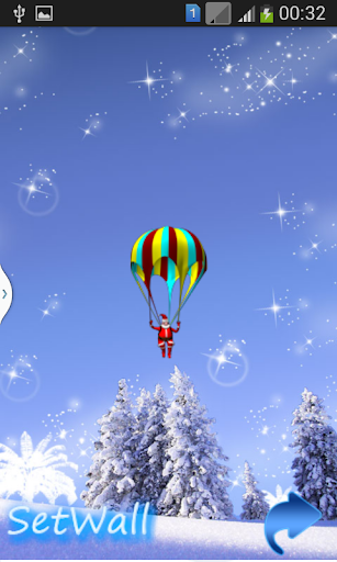 Santa Parachute Magic Fall