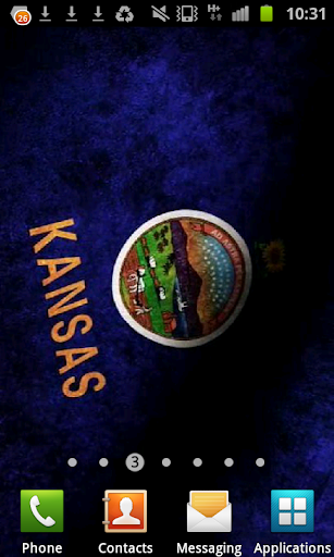 Kansas Flag Live Wallpaper