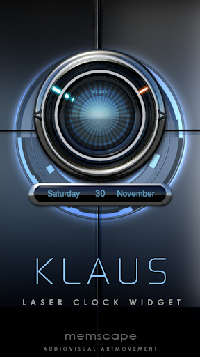 KLAUS Laser Clock Widget