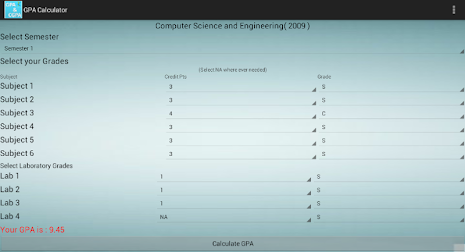 GPA & CGPA Calculator for KEC poster 14