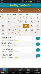 Birthday Calendar Free(圖8)-速報App