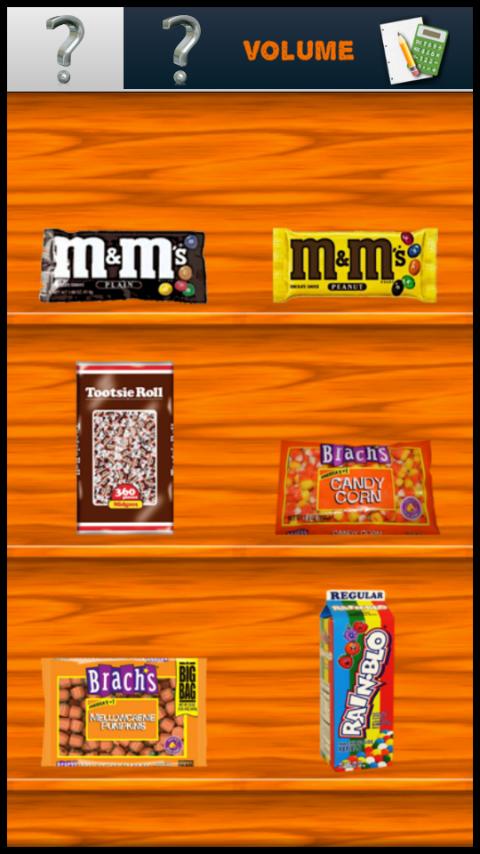 Android application Candy Jar Estimator screenshort