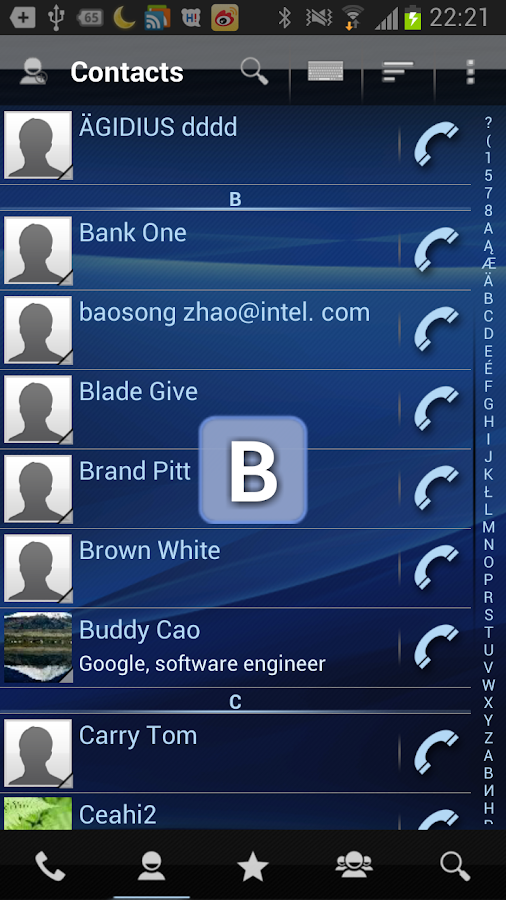 RocketDial Dialer&Contacts Pro - screenshot