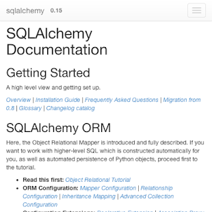 python sqlalchemy doc Screenshots 1