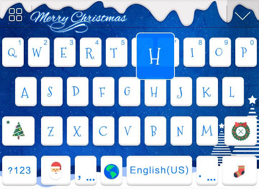 【免費生產應用App】Christmas Blue Theme-iKeyboard-APP點子