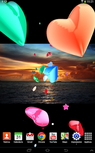 【免費個人化App】Love Hearts 3D Live-Wallpaper-APP點子