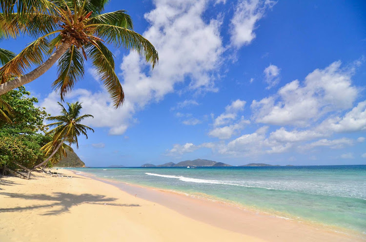 Long Bay Beach on the island of Tortola in the British Virgin Islands.