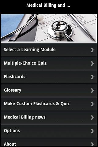 Android application Medical Billing Certification screenshort
