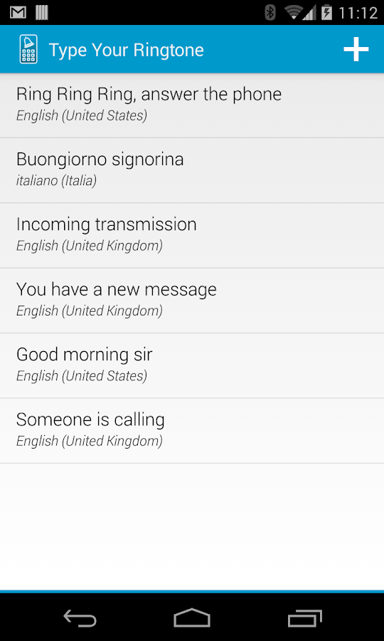 Type Your Ringtone Pro - screenshot