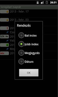 Szolgálati naptár klasszik Screenshots 5