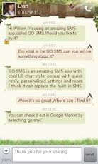 GO SMS Pro Springtime theme