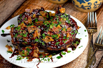 Bourbon Glazed Pork Chops